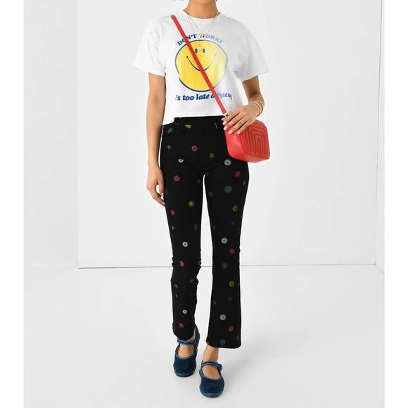 NEW MOTHER insider flood jean in fresh as a daisy - Picture 6 of 6